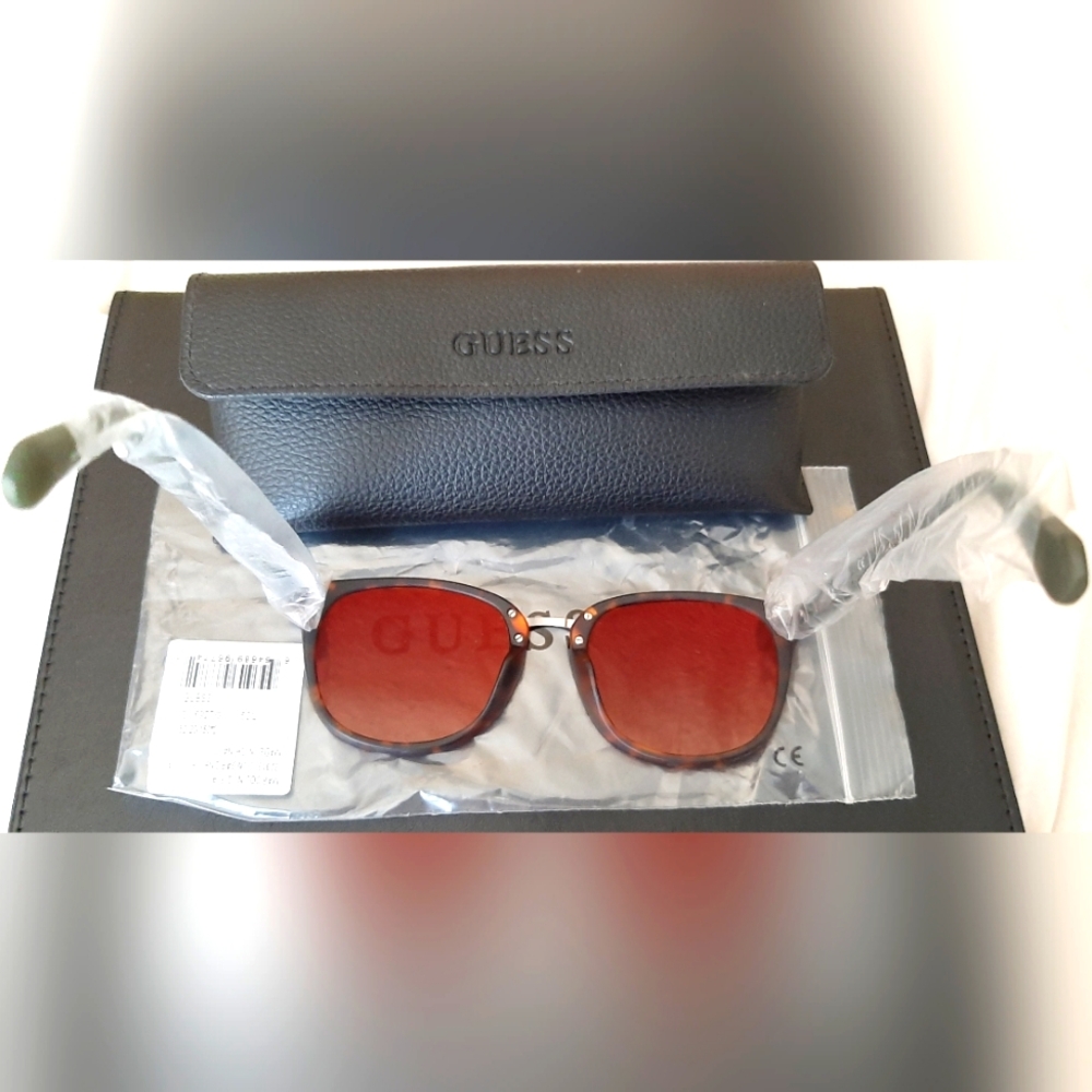 Guess Dark Havana Sunglasses *NWT* - Picture 12 of 16